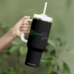 Funny St Patrick's Day Ice Hockey Shamrock Tumbler With Handle TS11 Print Your Wear
