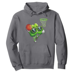 Funny St Patrick's Day Basketball Green Shamrock Hoodie TS11 Charcoal Print Your Wear