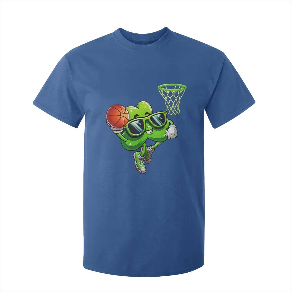 Funny St Patrick's Day Basketball Green Shamrock T Shirt For Kid TS11 Royal Blue Print Your Wear
