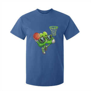 Funny St Patrick's Day Basketball Green Shamrock T Shirt For Kid TS11 Royal Blue Print Your Wear