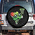 Funny St Patrick's Day Basketball Green Shamrock Spare Tire Cover TS11 No hole Black Print Your Wear