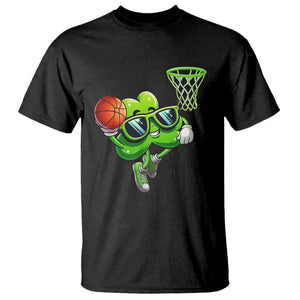 Funny St Patrick's Day Basketball Green Shamrock T Shirt TS11 Black Print Your Wear