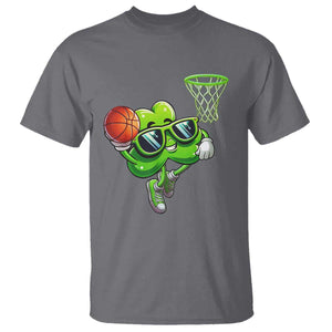 Funny St Patrick's Day Basketball Green Shamrock T Shirt TS11 Charcoal Print Your Wear