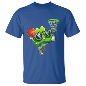 Funny St Patrick's Day Basketball Green Shamrock T Shirt TS11 Royal Blue Print Your Wear