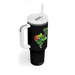 Funny St Patrick's Day Basketball Green Shamrock Tumbler With Handle TS11 Print Your Wear
