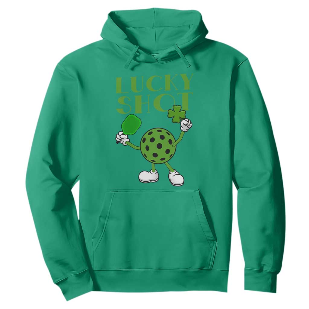 Funny St Patrick's Day Pickleball Lucky Shot Hoodie TS11 Irish Green Print Your Wear