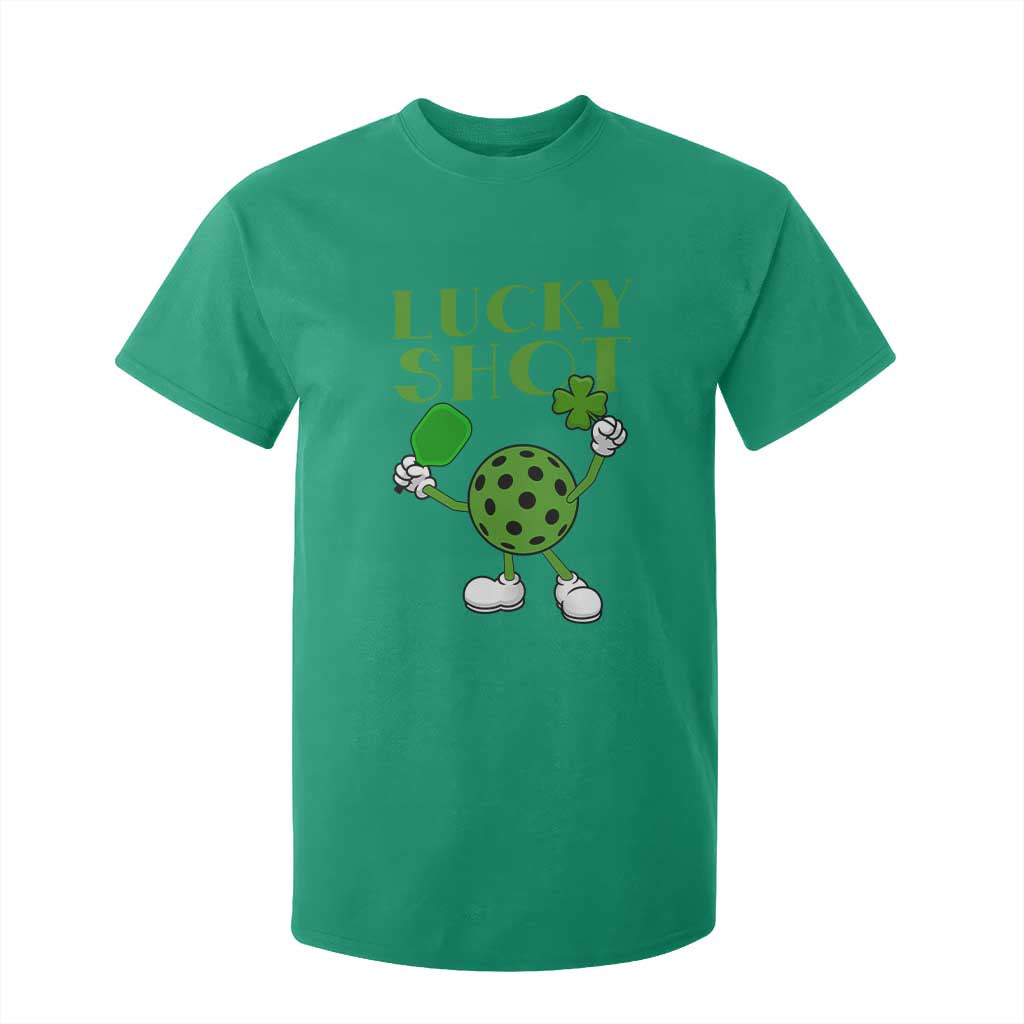 Funny St Patrick's Day Pickleball Lucky Shot T Shirt For Kid TS11 Irish Green Print Your Wear
