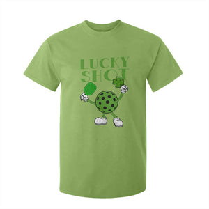 Funny St Patrick's Day Pickleball Lucky Shot T Shirt For Kid TS11 Lime Print Your Wear