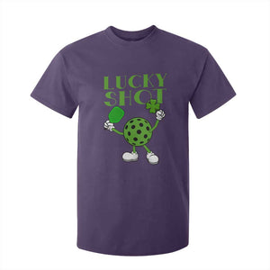 Funny St Patrick's Day Pickleball Lucky Shot T Shirt For Kid TS11 Purple Print Your Wear