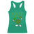 Funny St Patrick's Day Pickleball Lucky Shot Racerback Tank Top TS11 Irish Green Print Your Wear