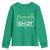 Funny St Patrick's Day Pickleball Youth Sweatshirt Lucky Shot Shamrock TS11 Irish Green Print Your Wear
