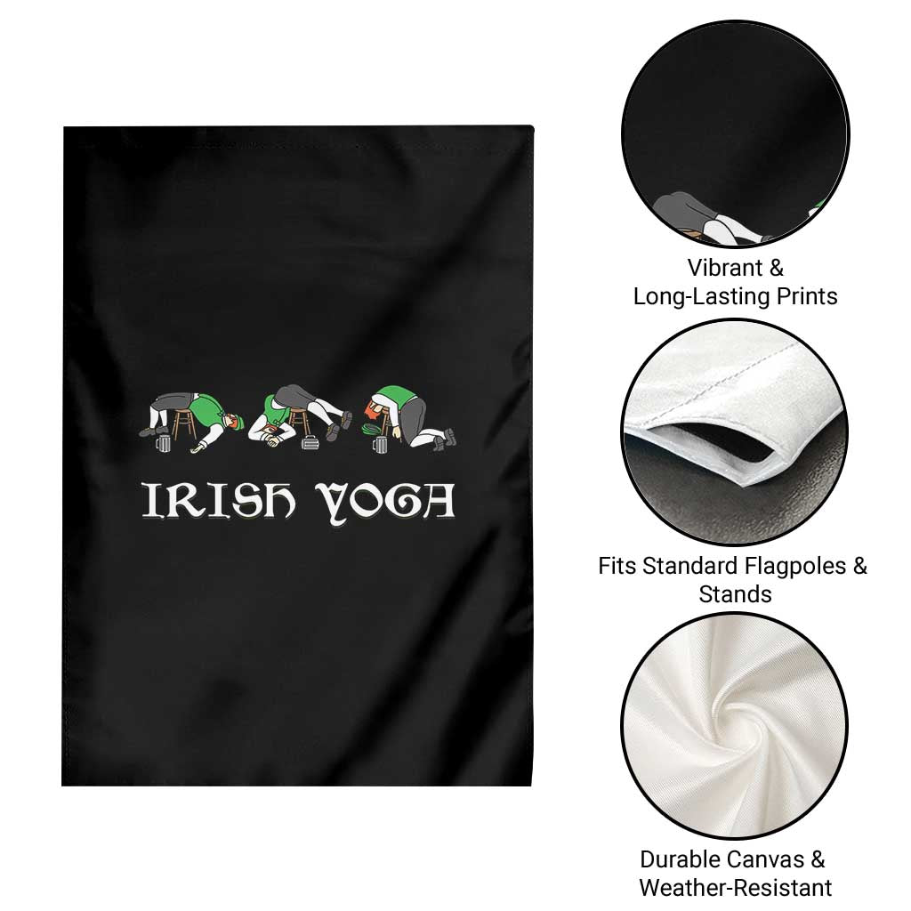 Funny St Patricks Day Beer Drinking Garden Flag Irish Yoga Leprechaun Beer Mug TS11 Print Your Wear