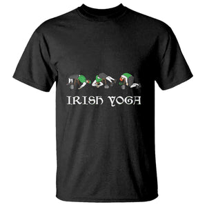 Funny St Patricks Day Beer Drinking T Shirt Irish Yoga Leprechaun Beer Mug TS11 Black Print Your Wear
