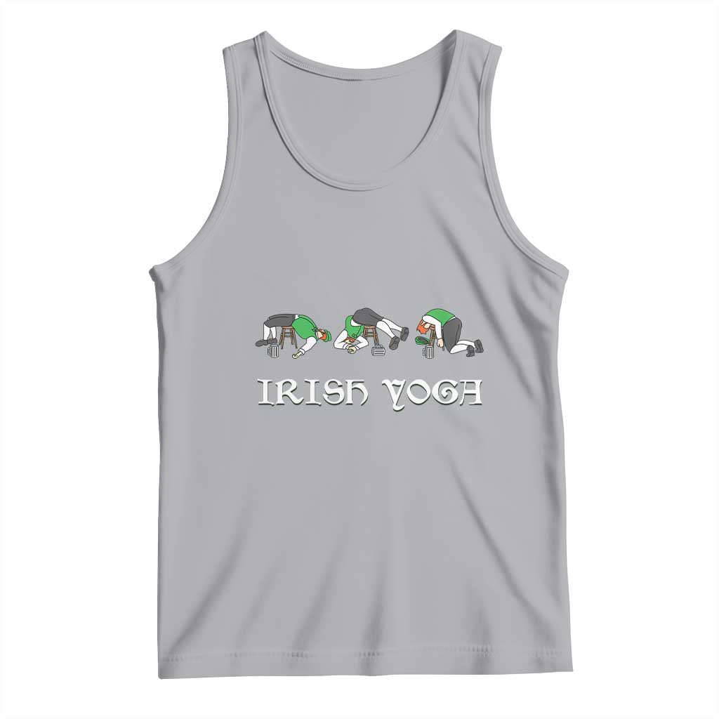 Funny St Patricks Day Beer Drinking Tank Top Irish Yoga Leprechaun Beer Mug TS11 Athletic Heather Print Your Wear
