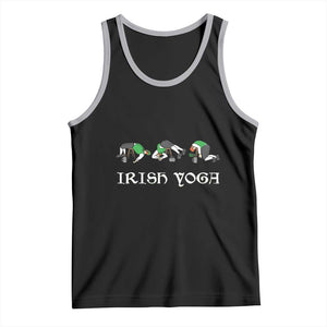 Funny St Patricks Day Beer Drinking Tank Top Irish Yoga Leprechaun Beer Mug TS11 Black Athletic Heather Print Your Wear