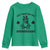 Funny St Patrick's Day Just Here For The Shenanigans Youth Sweatshirt Frog Shamrock TS11 Irish Green Print Your Wear