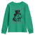 Funny St Patrick's Day Opossum Youth Sweatshirt Just Here For The Shenanigans Shamrock TS11 Irish Green Print Your Wear