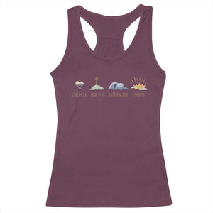 The Life Of Jesus Christ Religious Bible Verse Racerback Tank Top TS11 Maroon Print Your Wear
