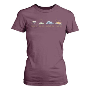 The Life Of Jesus Christ Religious Bible Verse T Shirt For Women TS11 Maroon Print Your Wear