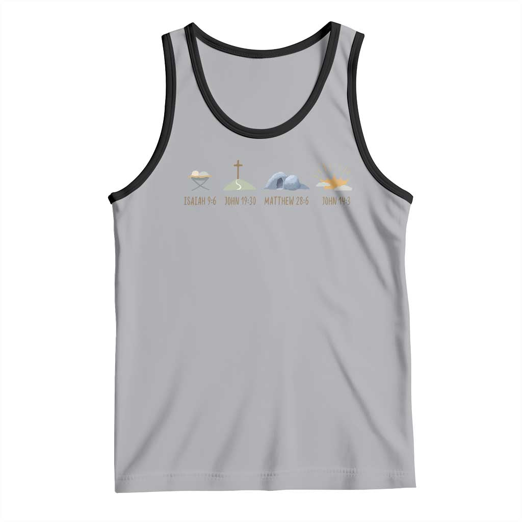 The Life Of Jesus Christ Religious Bible Verse Tank Top TS11 Athletic Heather Black Print Your Wear