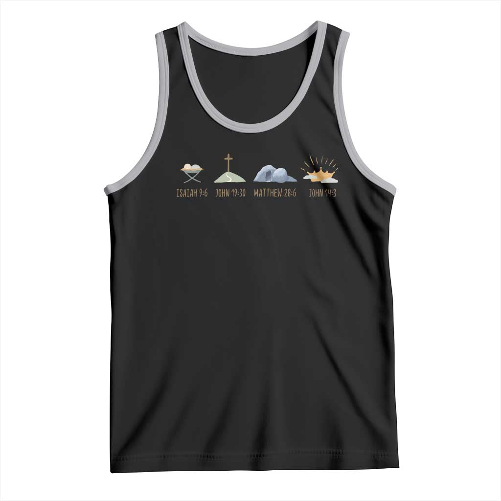 The Life Of Jesus Christ Religious Bible Verse Tank Top TS11 Black Athletic Heather Print Your Wear