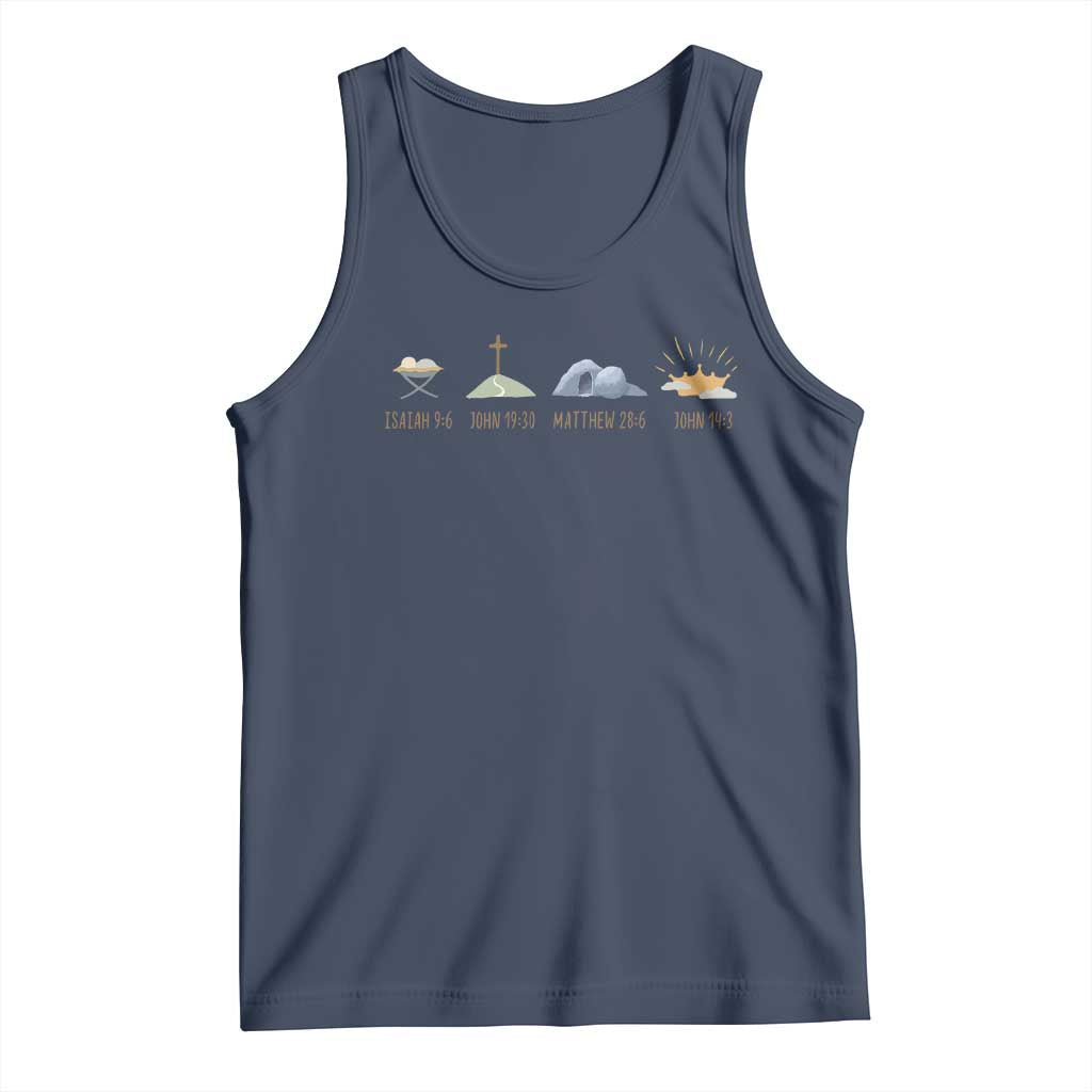 The Life Of Jesus Christ Religious Bible Verse Tank Top TS11 Navy Print Your Wear