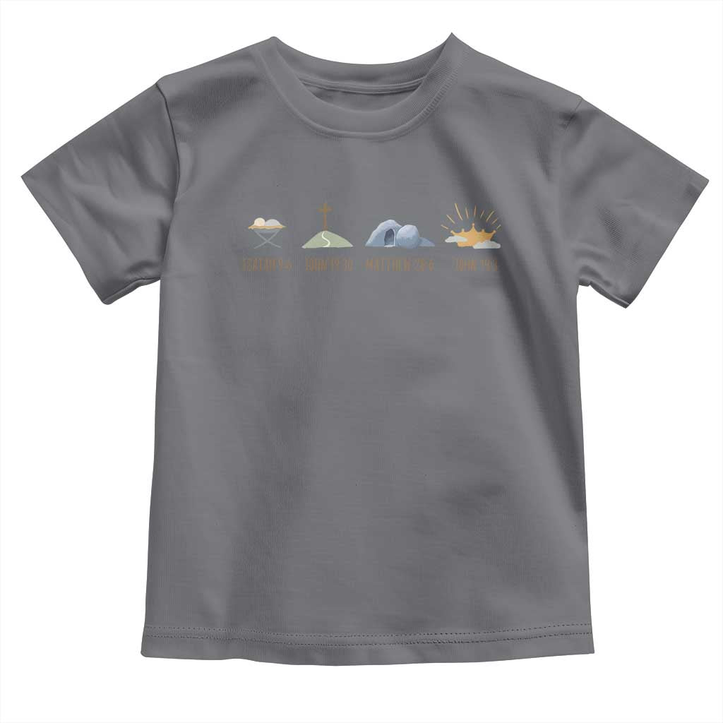 The Life Of Jesus Christ Religious Bible Verse Toddler T Shirt TS11 Charcoal Print Your Wear