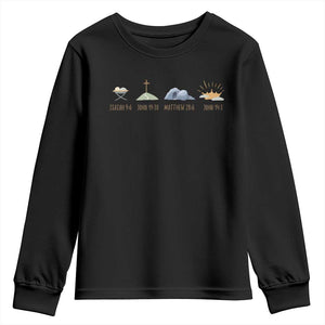 The Life Of Jesus Christ Religious Bible Verse Youth Sweatshirt TS11 Black Print Your Wear