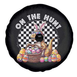 Funny Easter Day Dinosaur Bunny Spare Tire Cover On The Hunt Egg Hunting TS11 Print Your Wear
