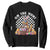 Funny Easter Day Dinosaur Bunny Sweatshirt On The Hunt Egg Hunting TS11 Black Print Your Wear