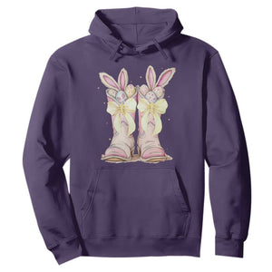 Funny Easter Day Cowgirl Egg Cowboy Boots Hoodie TS11 Purple Print Your Wear