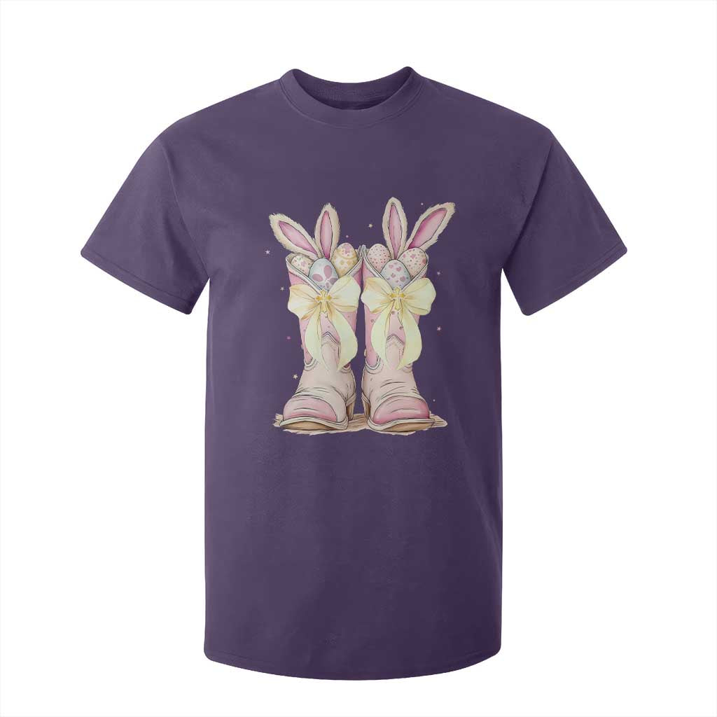 Funny Easter Day Cowgirl Egg Cowboy Boots T Shirt For Kid TS11 Purple Print Your Wear