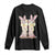 Funny Easter Day Cowgirl Egg Cowboy Boots Long Sleeve Shirt TS11 Black Print Your Wear