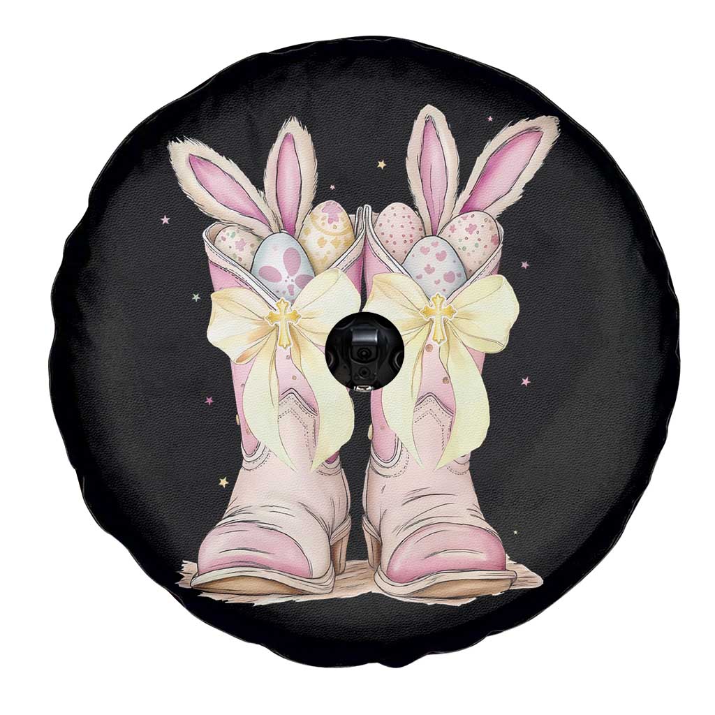 Funny Easter Day Cowgirl Egg Cowboy Boots Spare Tire Cover TS11 Print Your Wear