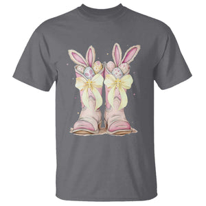 Funny Easter Day Cowgirl Egg Cowboy Boots T Shirt TS11 Charcoal Print Your Wear
