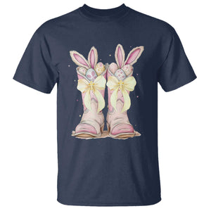Funny Easter Day Cowgirl Egg Cowboy Boots T Shirt TS11 Navy Print Your Wear
