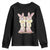 Funny Easter Day Cowgirl Egg Cowboy Boots Youth Sweatshirt TS11 Black Print Your Wear