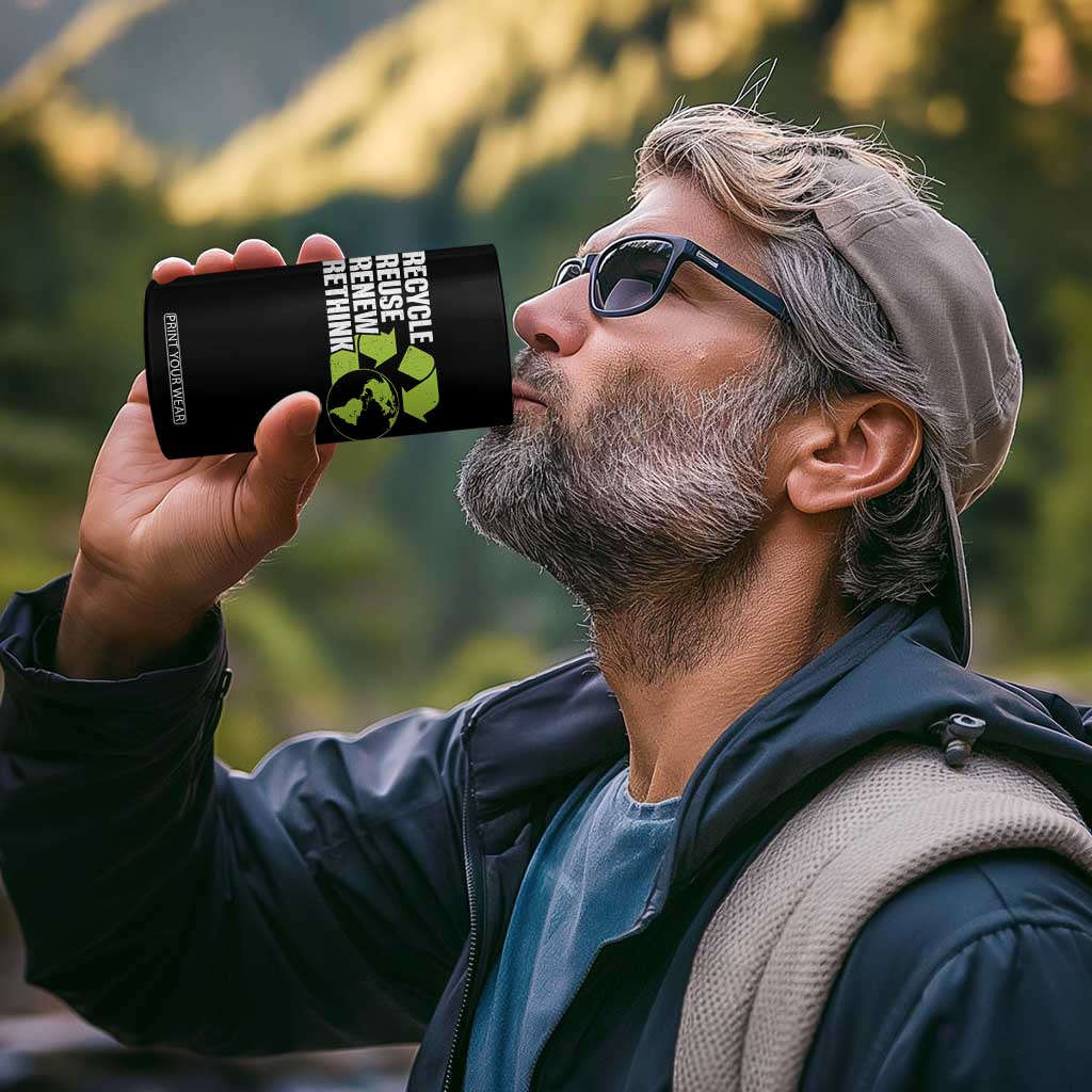 Recycle Reuse Renew Rethink Environmental Activism 4 in 1 Can Cooler Tumbler TS11 Print Your Wear