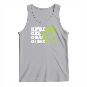 Recycle Reuse Renew Rethink Environmental Activism Tank Top TS11 Athletic Heather Print Your Wear