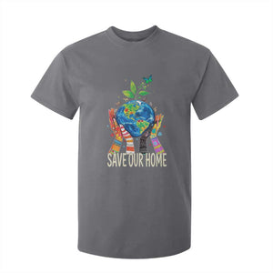 Save Our Home Animals Wildlife Conservation Earth Day T Shirt For Kid TS11 Charcoal Print Your Wear