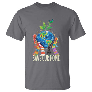 Save Our Home Animals Wildlife Conservation Earth Day T Shirt TS11 Charcoal Print Your Wear