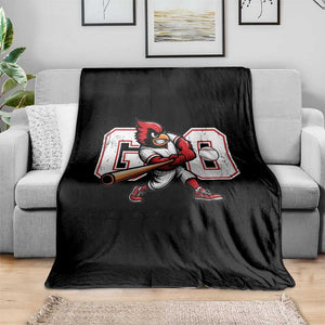 Go Cardinal Playing Baseball Graphic Throw Blanket for Sports Fan TS11 Print Your Wear