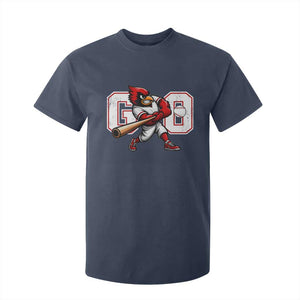 Go Cardinal Playing Baseball Graphic T Shirt For Kid for Sports Fan TS11 Navy Print Your Wear