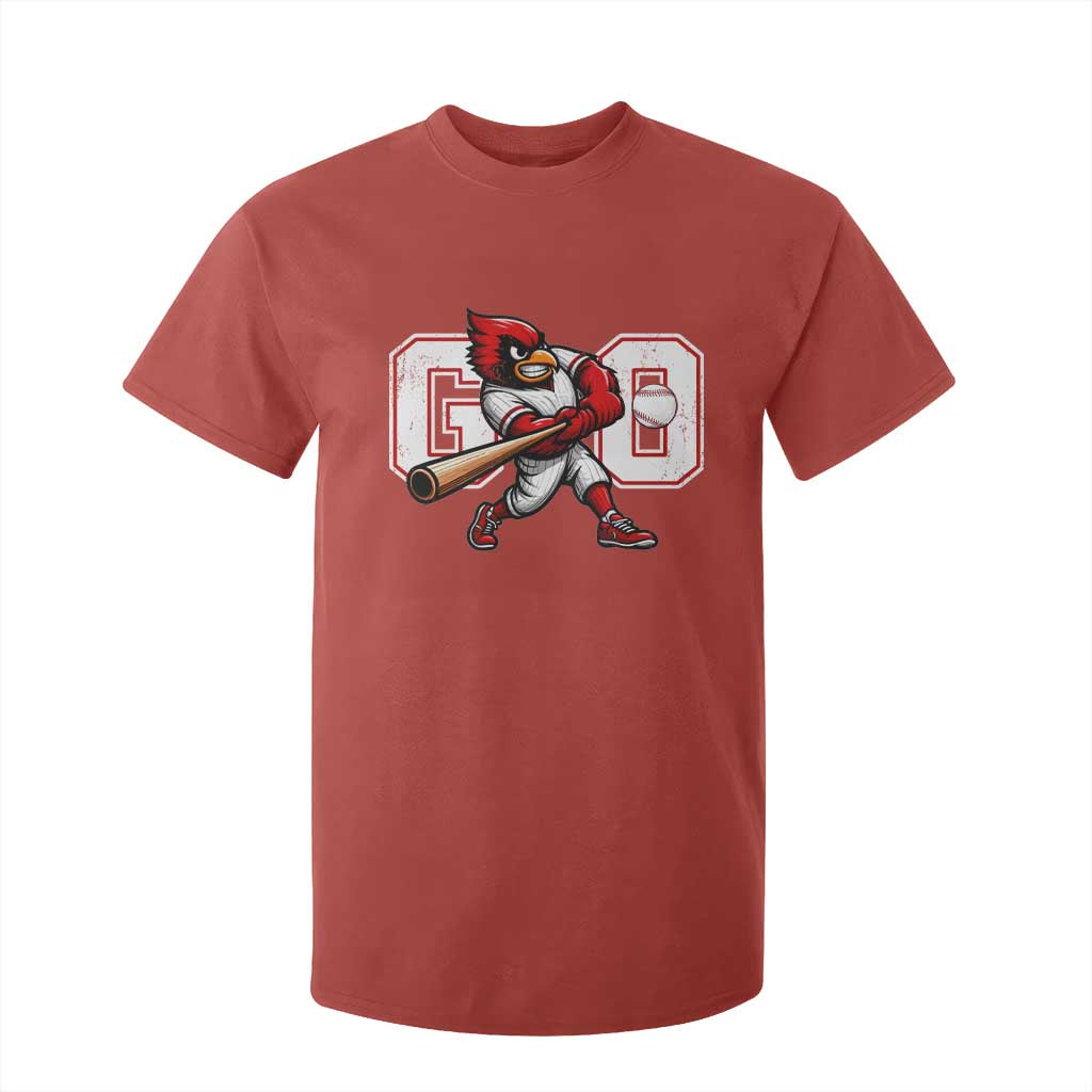Go Cardinal Playing Baseball Graphic T Shirt For Kid for Sports Fan TS11 Red Print Your Wear
