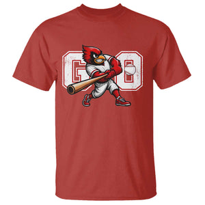 Go Cardinal Playing Baseball Graphic T Shirt for Sports Fan TS11 Red Print Your Wear