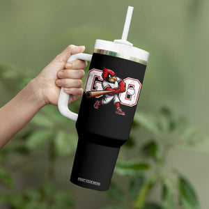 Go Cardinal Playing Baseball Graphic Tumbler With Handle for Sports Fan TS11 Print Your Wear