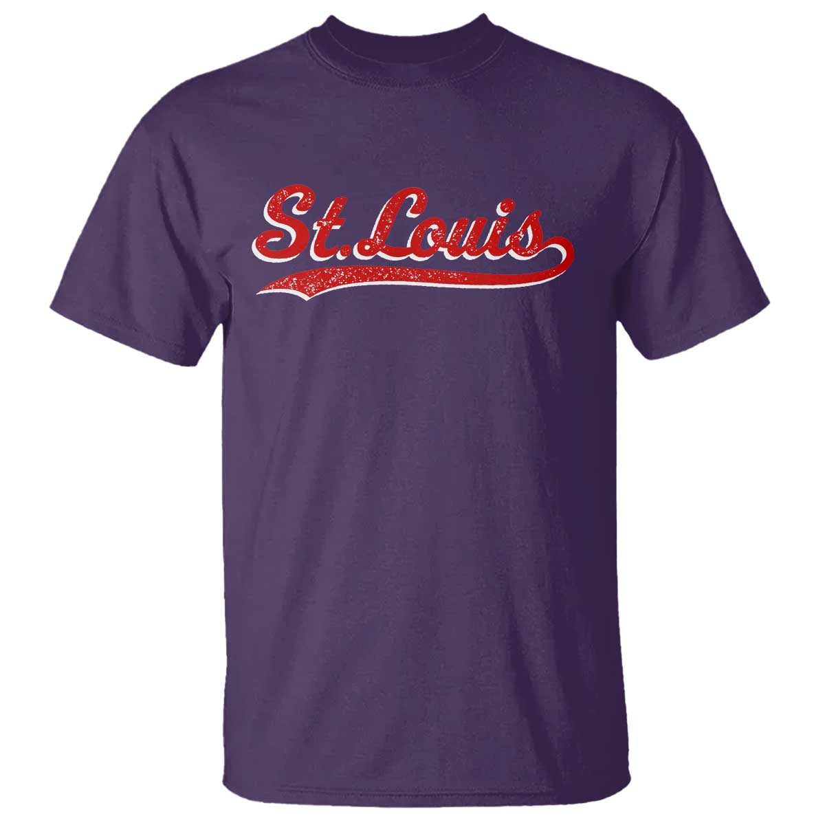St Louis Sports Script Retro Baseball Lovers Proud City T Shirt TS11 Purple Print Your Wear