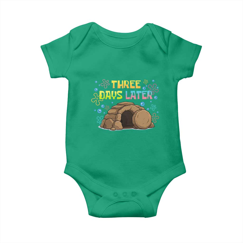Three Days Later Christian Easter Baby Onesie Funny Jesus Resurrection Meme TS11 Irish Green Print Your Wear