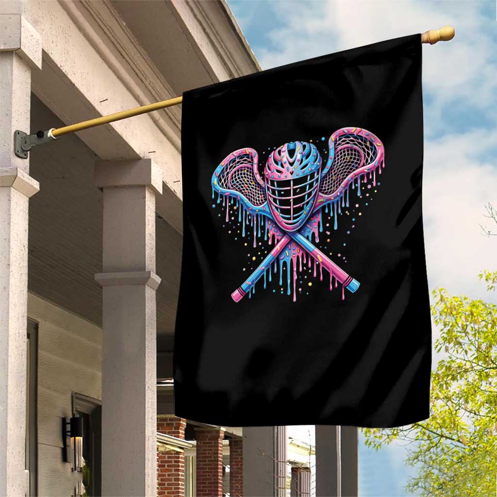 Lacrosse Drip Ice Cream Lax Helmet Sticks Sport Player Garden Flag TS11 Print Your Wear