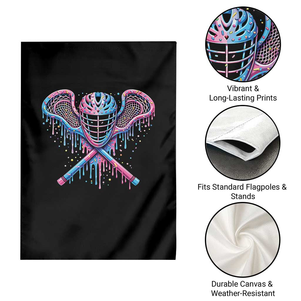 Lacrosse Drip Ice Cream Lax Helmet Sticks Sport Player Garden Flag TS11 Print Your Wear